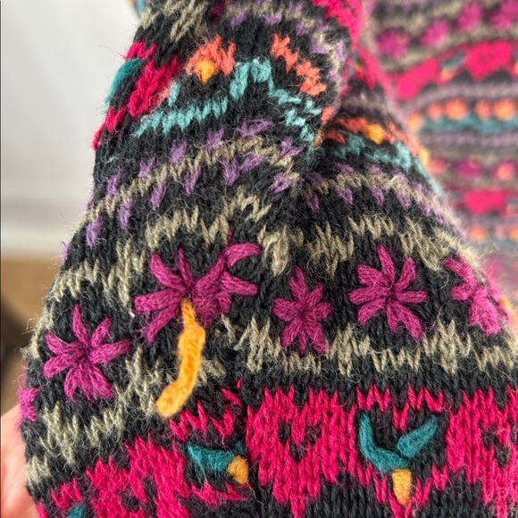 Vintage Northern Isles Retro Crewneck Sweater Sz 2XL Hand Embroider Cottagecore - Picture 14 of 14